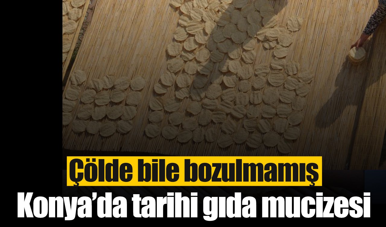 Konya’da tarihi gıda mucizesi: Çölde bile bozulmamış