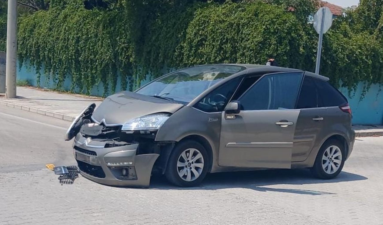 Konya’da iki otomobil çarpıştı: 1 YARALI