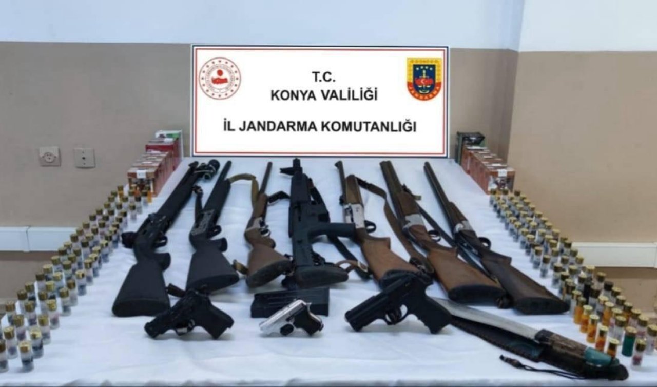 Konya’da Silah ve Mühimmat Operasyonu! 