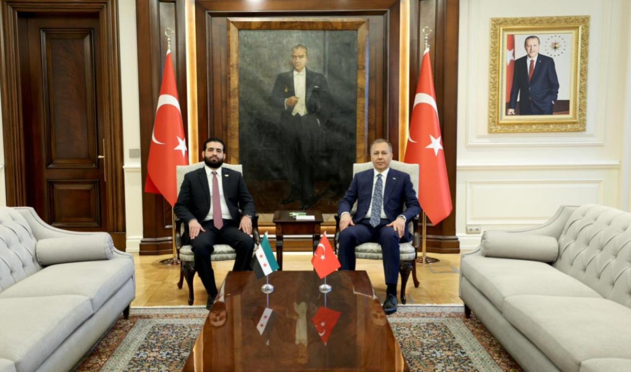 Bakan Yerlikaya Suriye İçişleri Bakanı Hattab ile görüştü