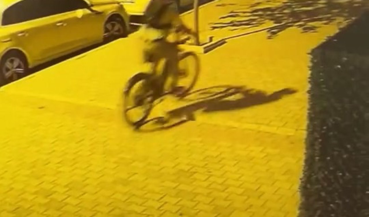 Park halindeki elektrikli bisikleti çalıp kaçtılar 