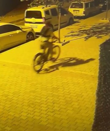Park halindeki elektrikli bisikleti çalıp kaçtılar 