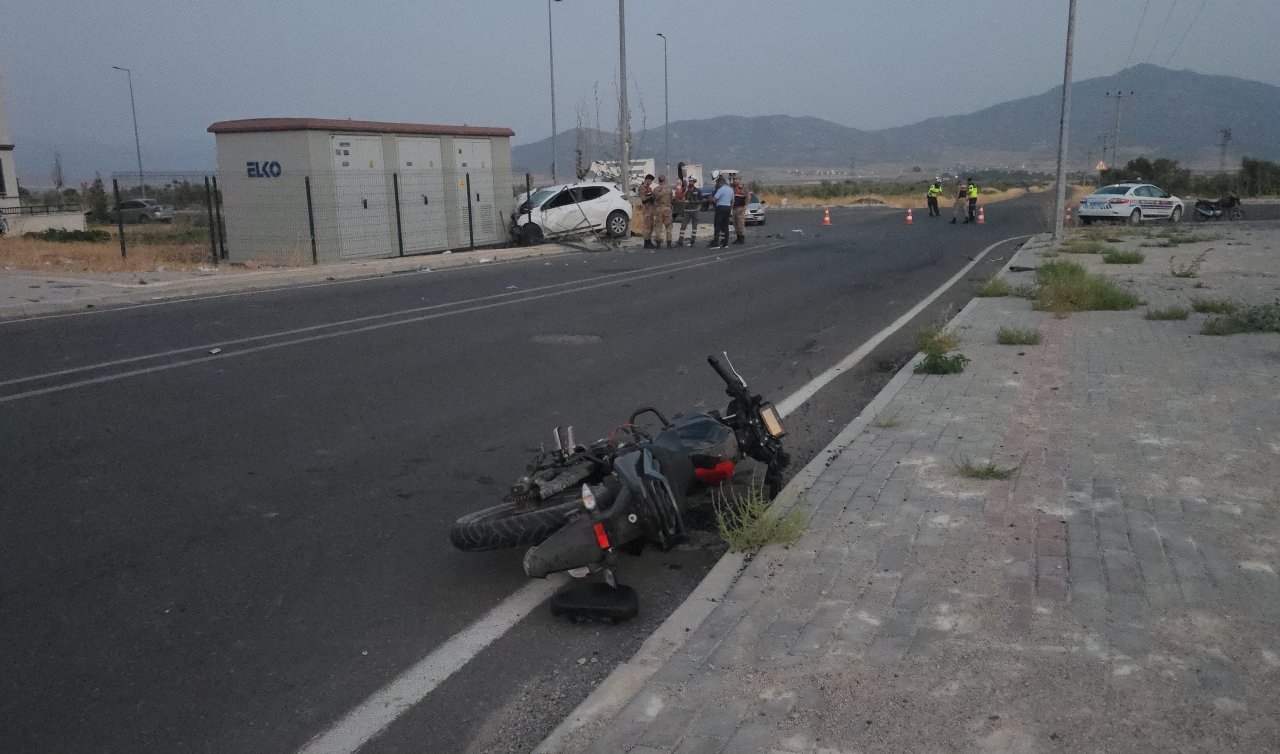 Motosiklet ile araç çarpıştı: 1 ölü 3 yaralı