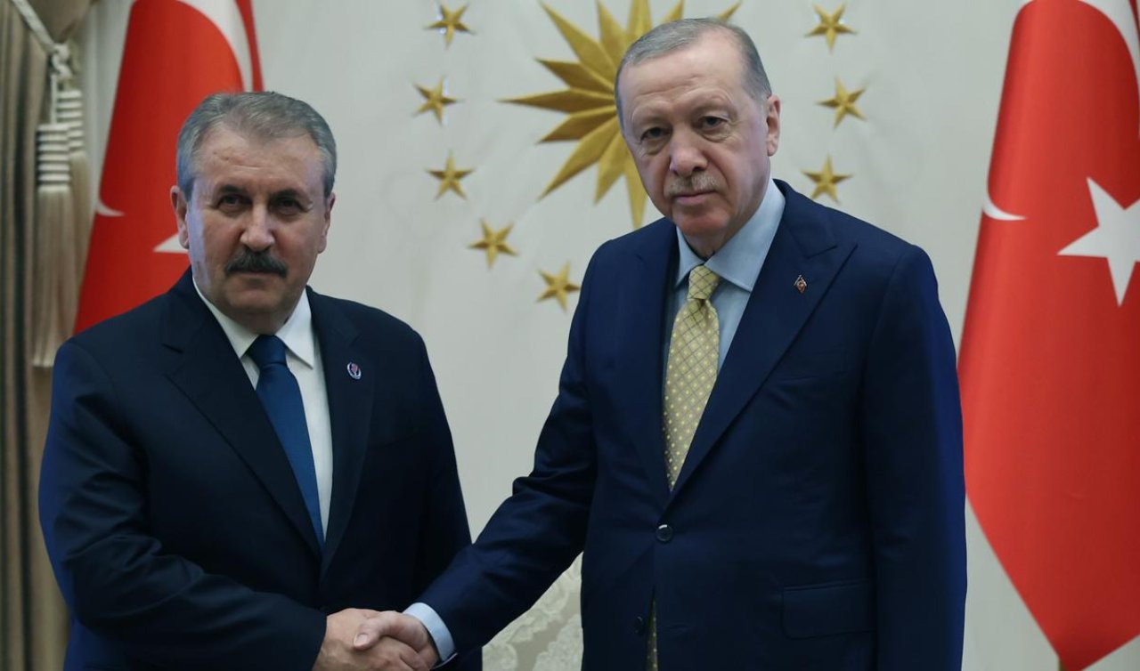 Cumhurbaşkanı Erdoğan BBP Genel Başkanı Destici’yi kabul etti