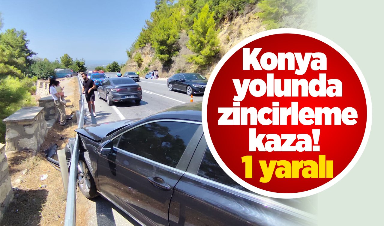 Konya yolunda zincirleme kaza! 1 yaralı