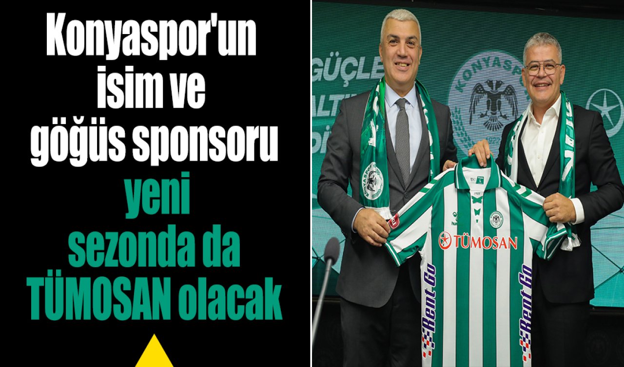 Konyaspor’un isim ve göğüs sponsoru yeni sezonda da TÜMOSAN olacak
