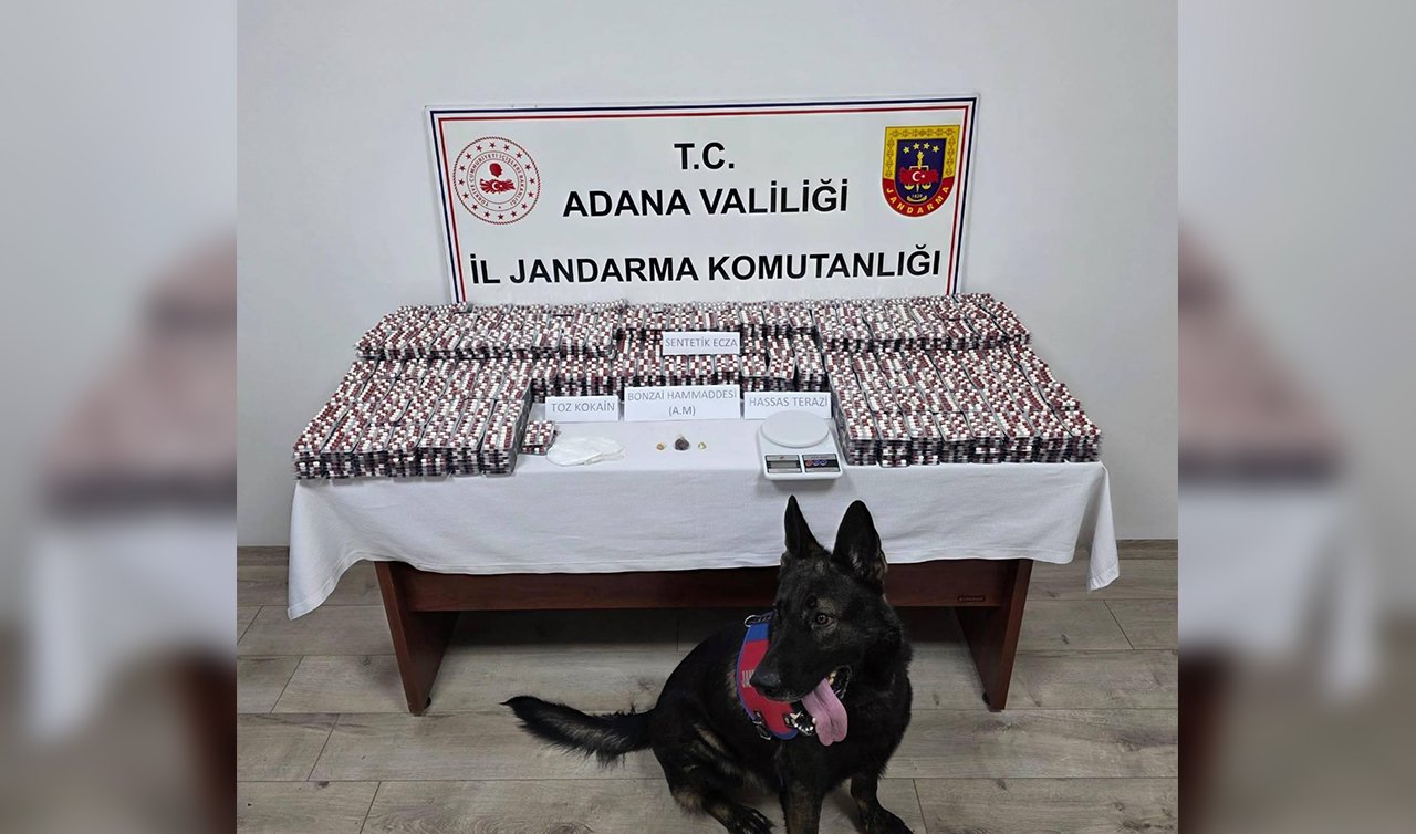 Adana’da narkotik timleri 19 bin hap ele geçirdi