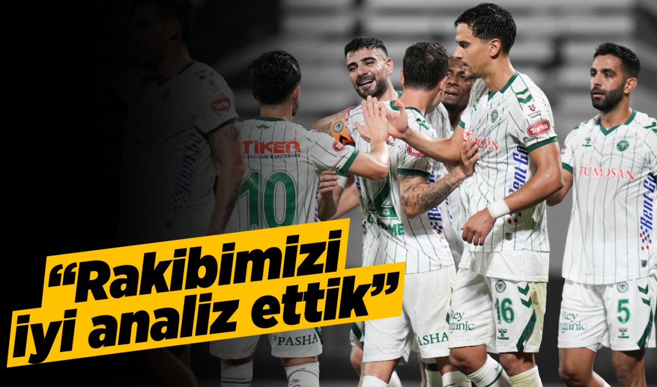 Konyaspor Teknik Direktörü Uçar; “Oyun disiplinine sadık kaldık’’