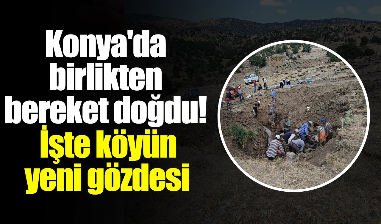 Konya’da birlikten bereket doğdu! İşte köyün yeni gözdesi 