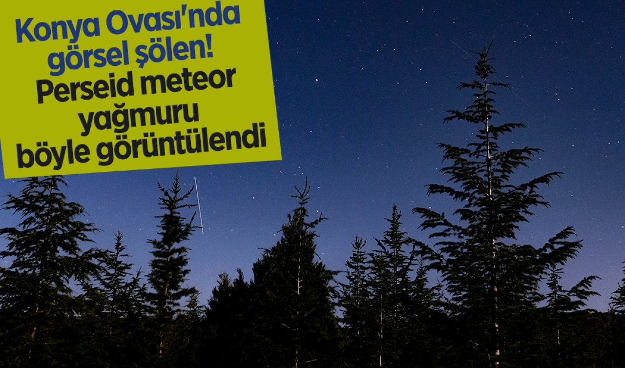 Perseid meteor yağmuru Konya Ovası’nda görsel şölen oluşturdu