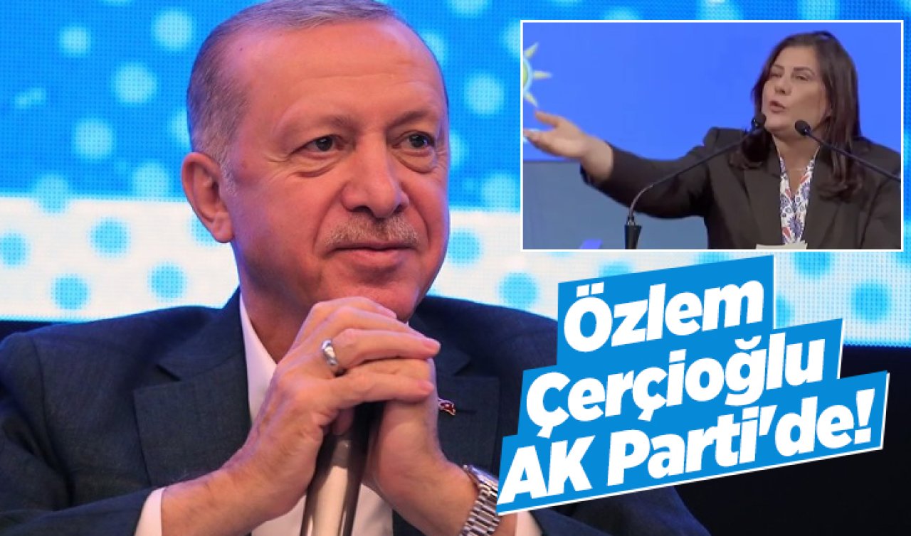 AK Parti’ye katılan Özlem Çerçioğlu’ndan “Alnım ak, başım dik’’ mesajı
