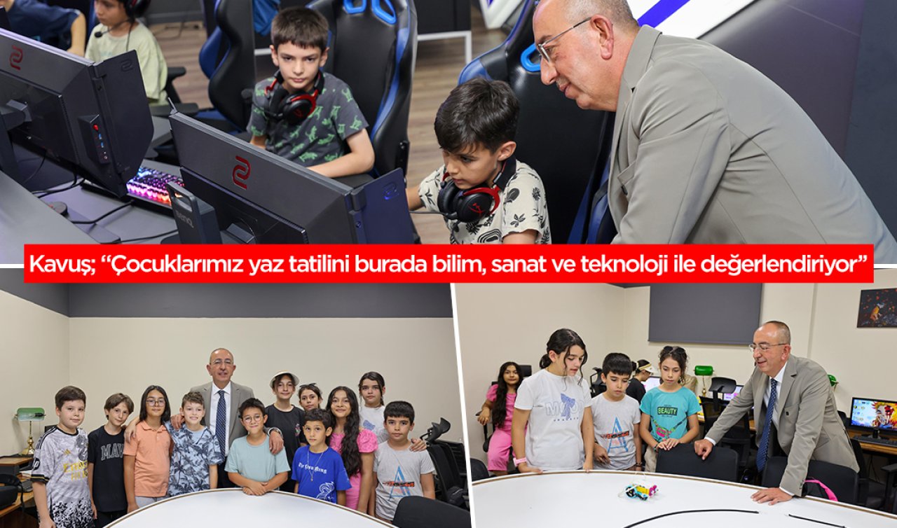 Başkan Kavuş’tan Meram Yaz Okulu öğrencilerine sürpriz ziyaret