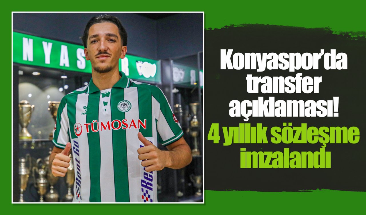 Konyaspor’da transfer açıklaması! 4 yıllık sözleşme imzalandı