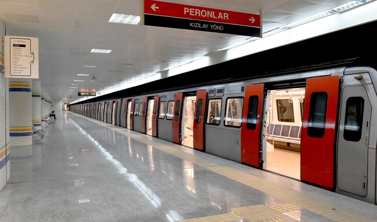 Ankara’da bazı metro istasyonları geçici olarak hizmete kapatıldı