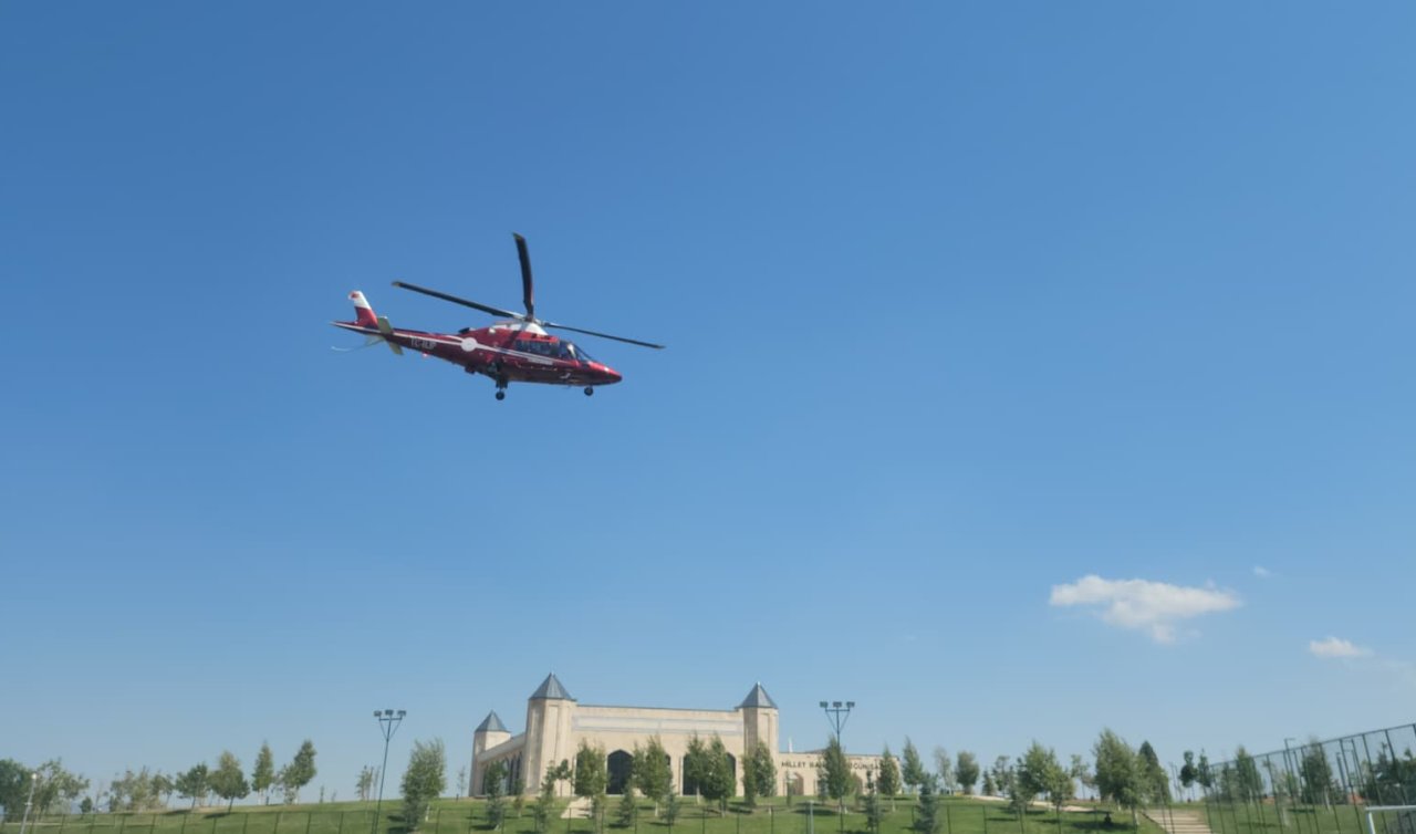Seydişehir’de hava ambulansı felç geçiren hasta için havalandı