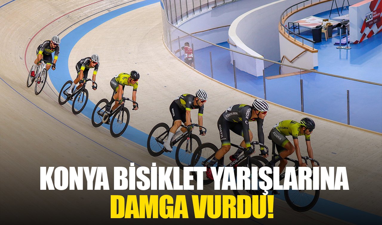 Madalya yağmuru! Konya Büyükşehir Belediyespor Bisiklet Takımı fırtına gibi esti