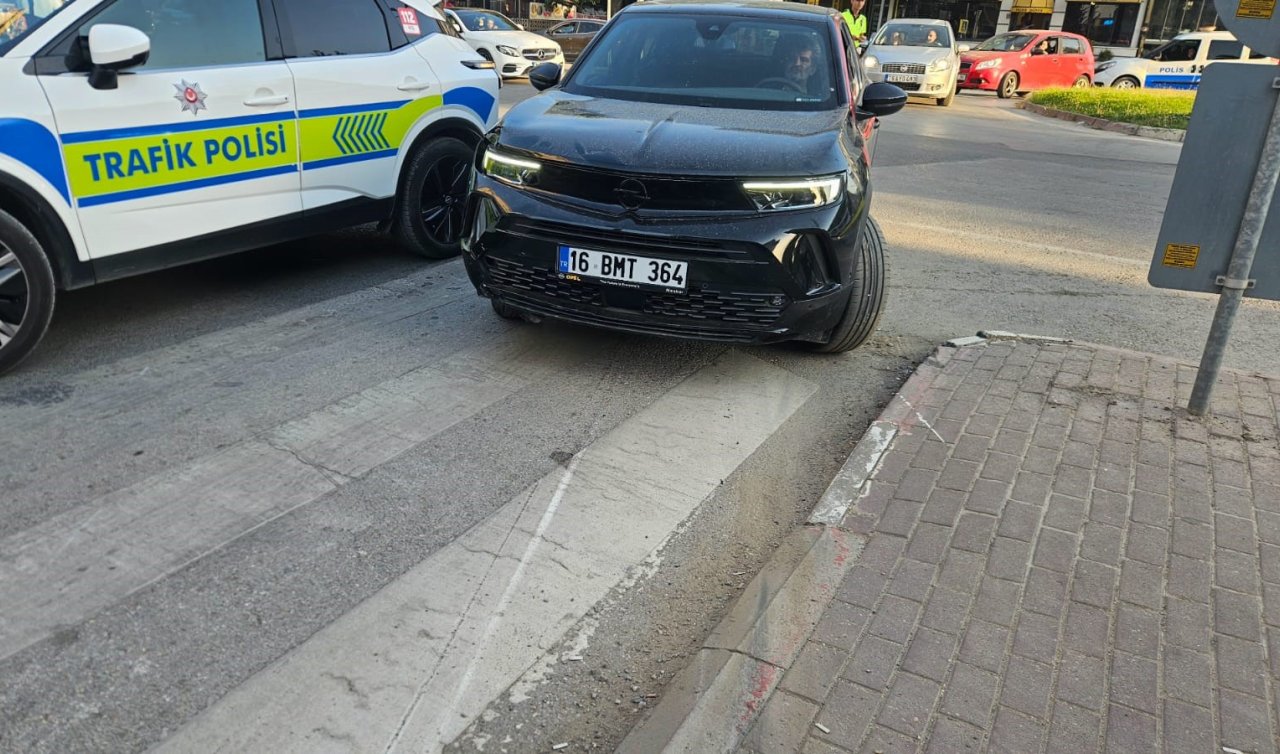 Otomobil ile motosiklet çarpıştı: 1 yaralı