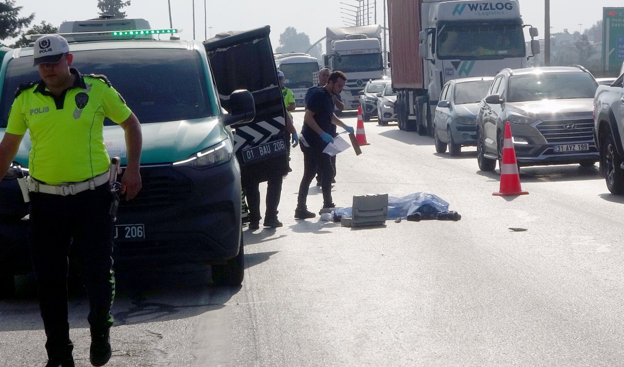 TIR’ın otoyolda çarptığı yaya öldü