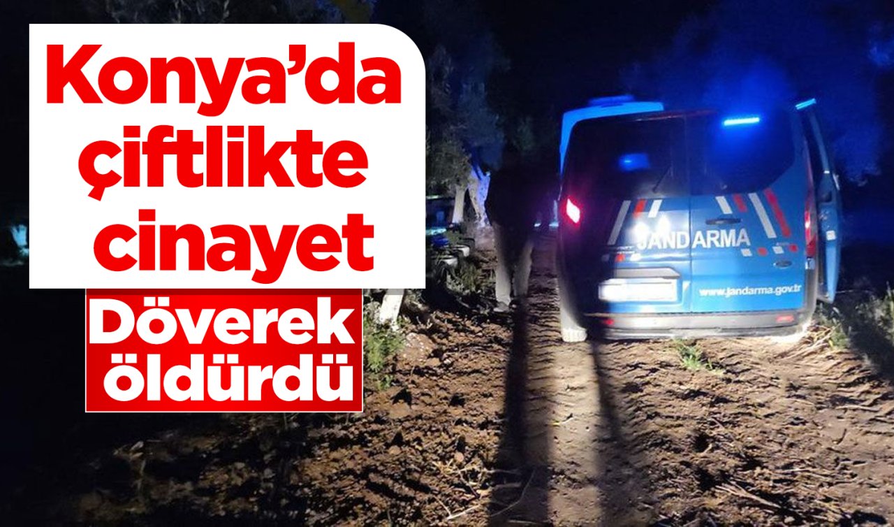 Konya’da çiftlikte cinayet: Koca eşini öldürdü! 