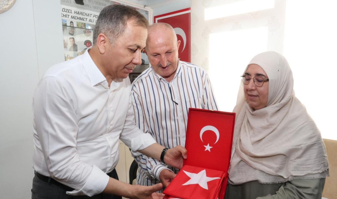 Bakan Yerlikaya şehit polis Doğan’ın ailesini ziyaret etti