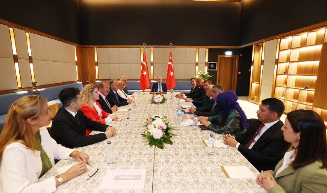 Cumhurbaşkanı Erdoğan Kültür ve Sanat Politikaları Kurulu üyelerini kabul etti