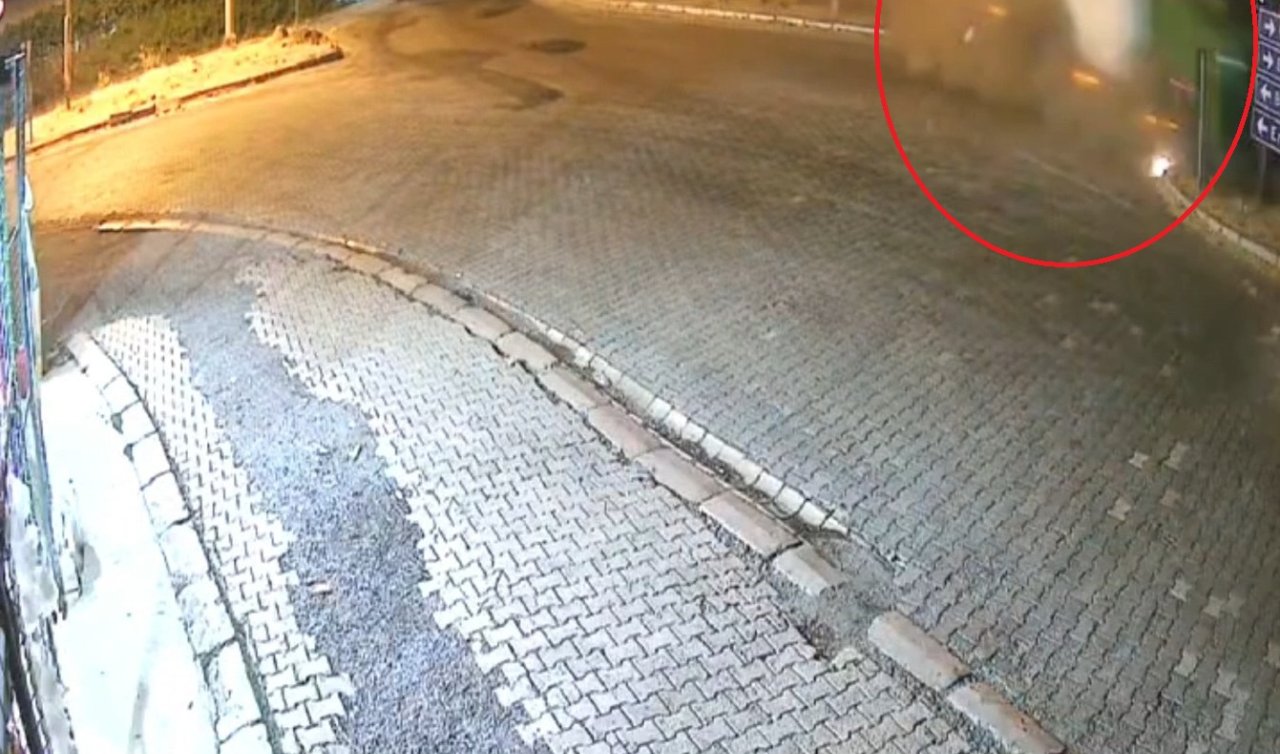 Freni boşalan TIR sürücünün manevrasıyla refüje çıktı