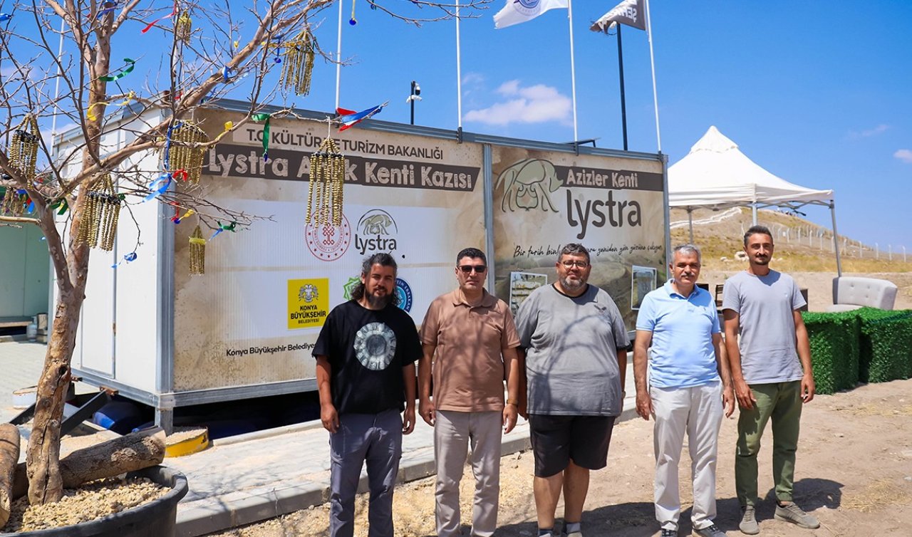  Neü Rektör Yardımcıları Lystra Antik Kenti’nde incelemelerde bulundu