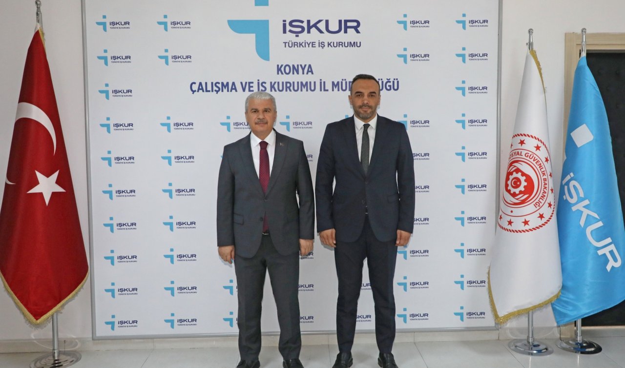 Konya Valisi İbrahim Akın Konya Çalışma ve İş Kurumu İl Müdürlüğünü ziyaret etti
