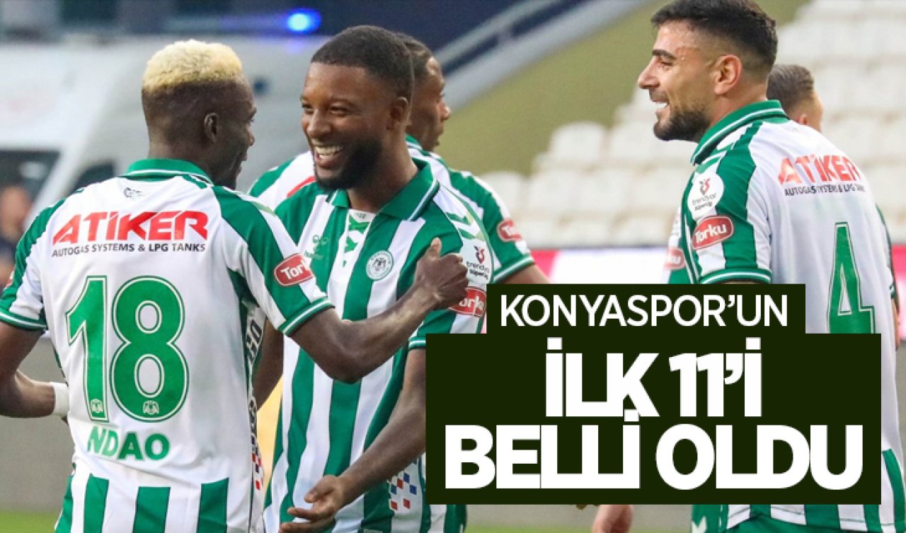 Konyaspor’un Göztepe maçı ilk 11’i belli oldu!