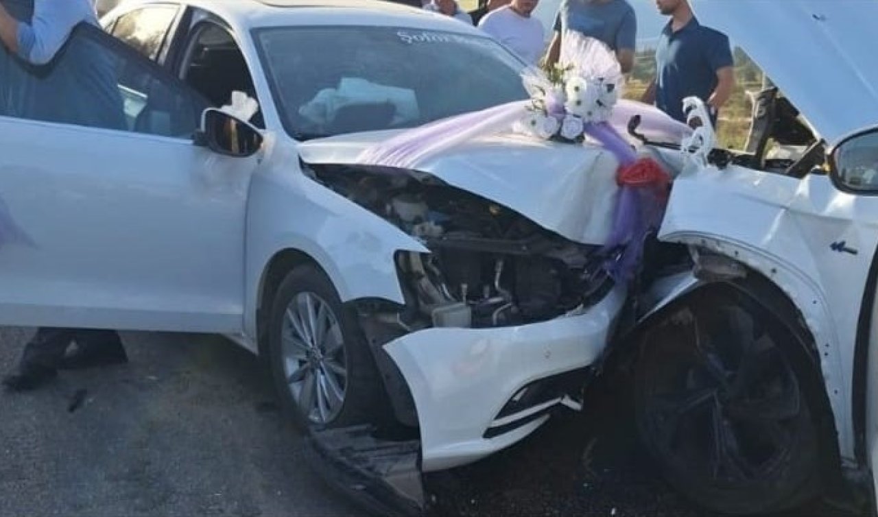 Düğün konvoyunda kaza: 1’i ağır 6 yaralı