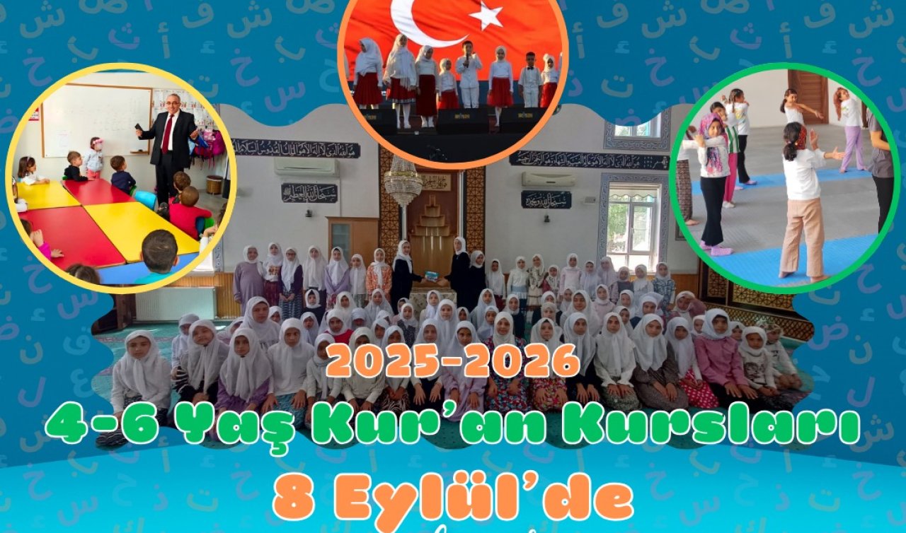 Selçuklu’da Miniklere Özel 4-6 Yaş Kur’an Kursları başlıyor