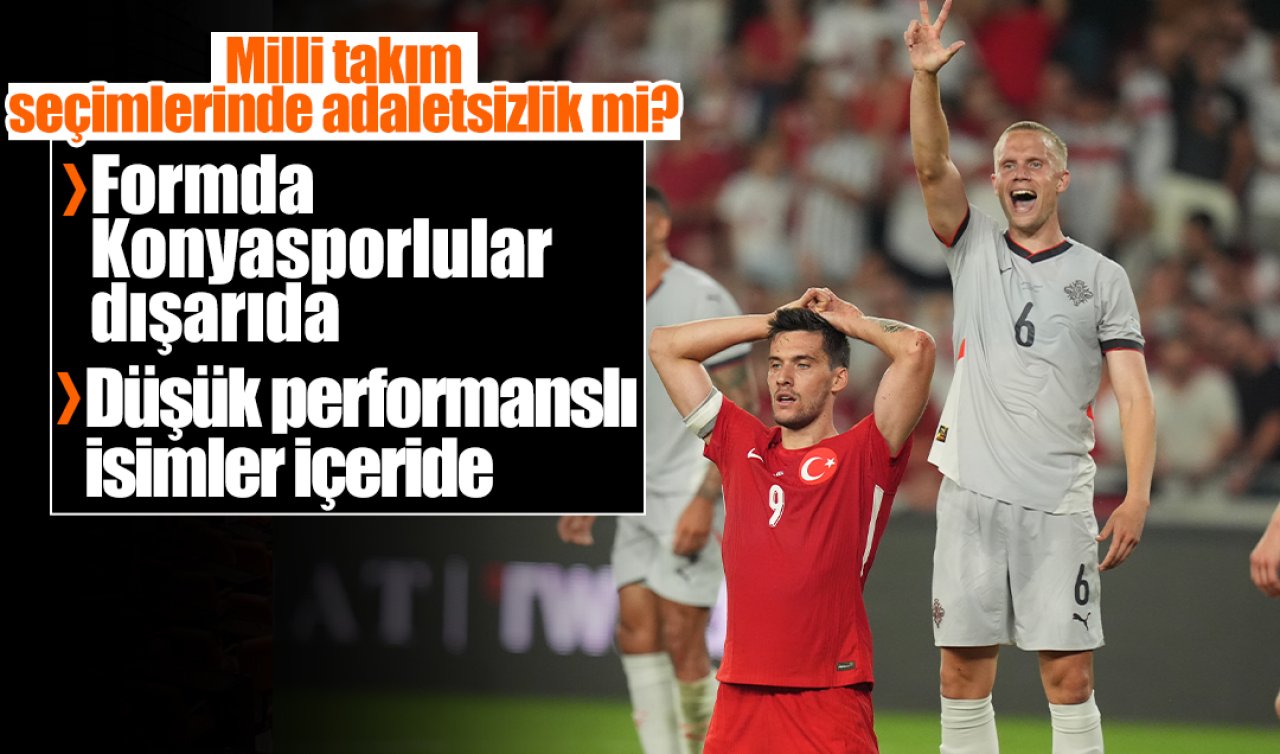 Milli takım seçimlerinde adaletsizlik mi? Konyaspor’a milli davet yok 
