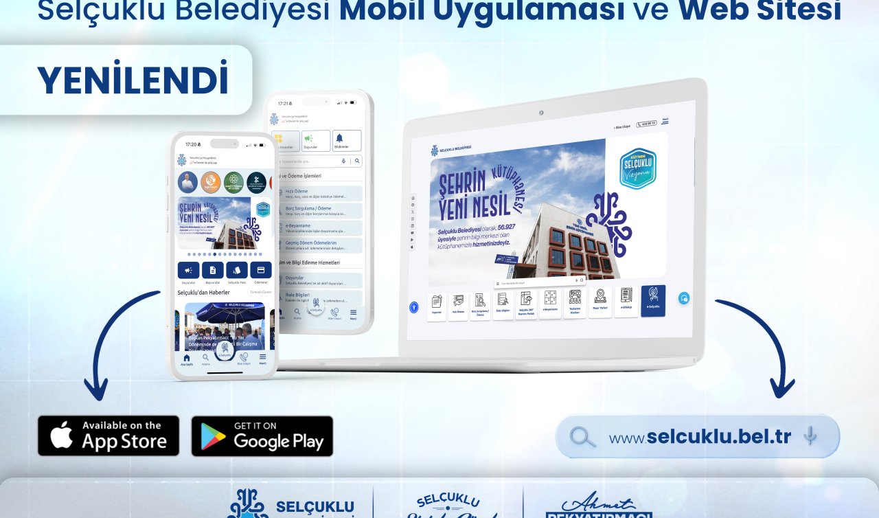 Selçuklu Belediyesi web sitesi ve mobil uygulaması yenilendi!  
