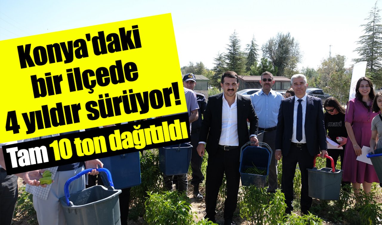 Konya’daki bir ilçede 4 yıldır sürüyor! Tam 10 ton dağıtıldı 