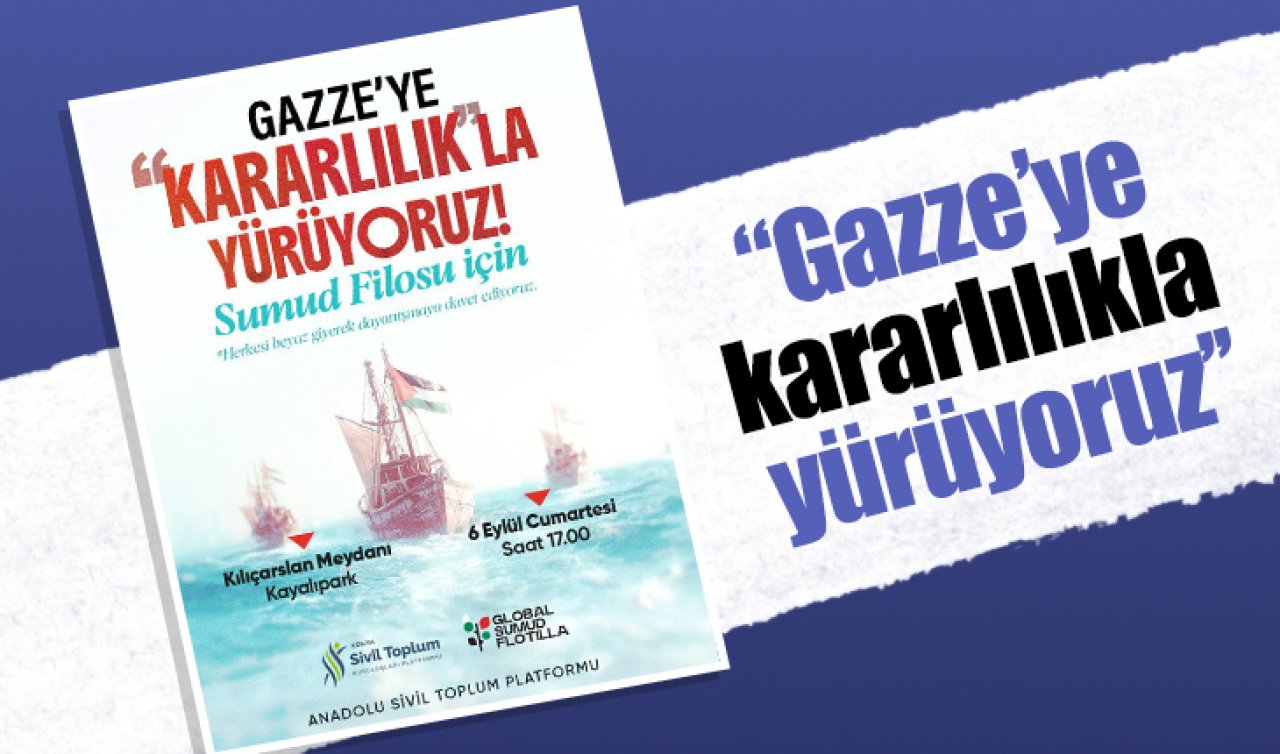 Konya Sivil Toplum Platformu’ndan “Gazze İçin Destek Yürüyüşü’’