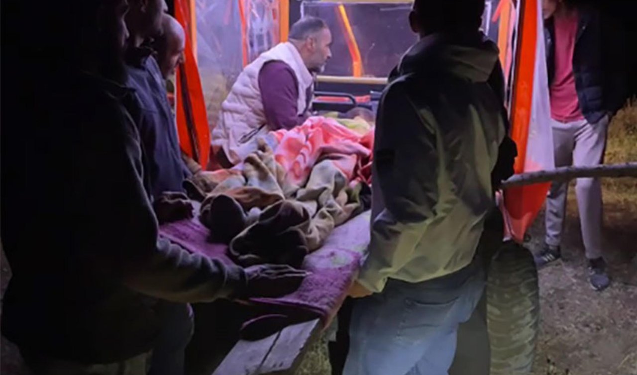 Yaylada ölen kişinin cenazesi amfibik araçla indirildi