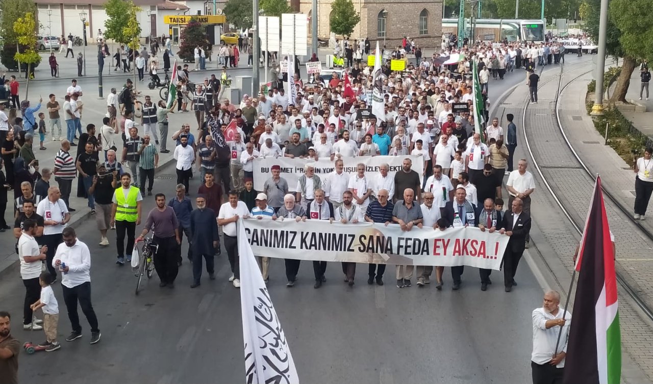 Konya’da Küresel vicdan yürüyüşü başladı