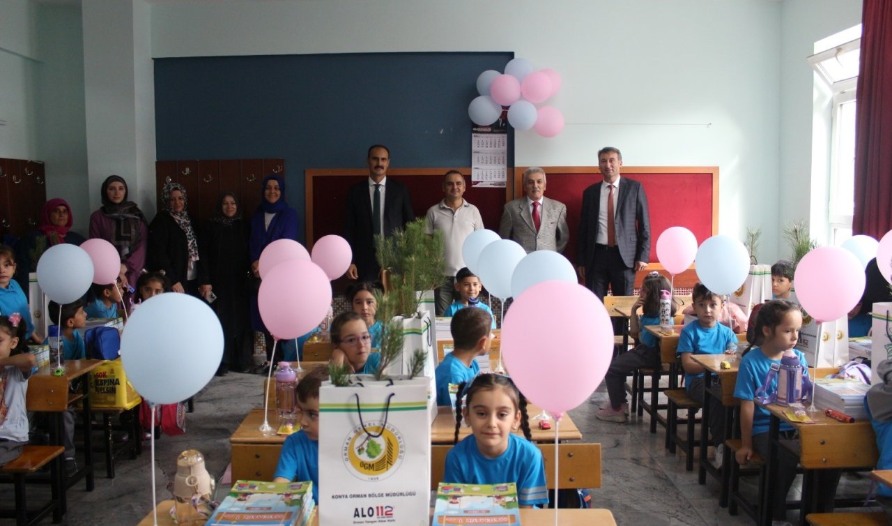 Beyşehir’de İlköğretim Haftası’nda fidanlar toprakla buluşturuldu