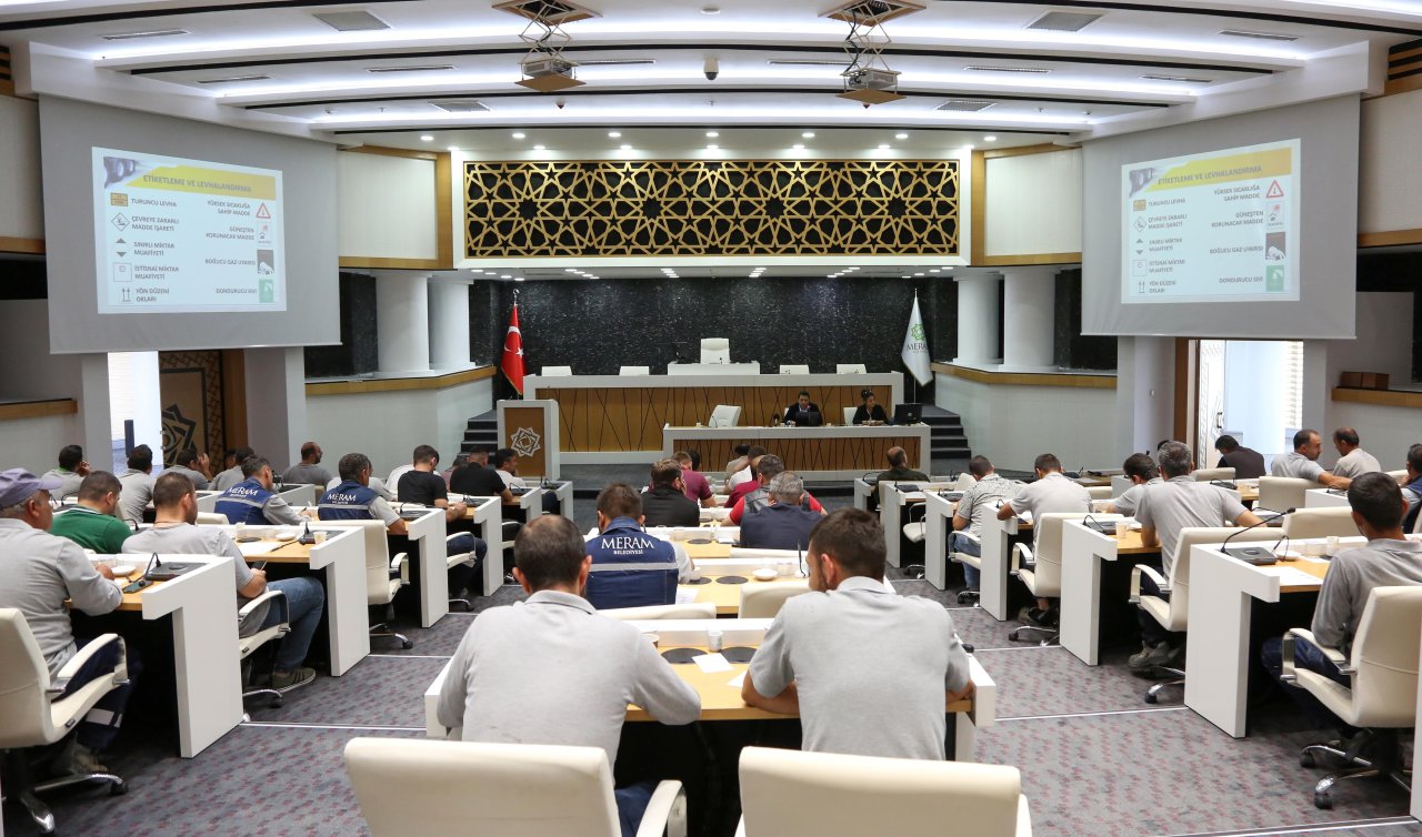 Meram’da tehlikeli madde eğitimi