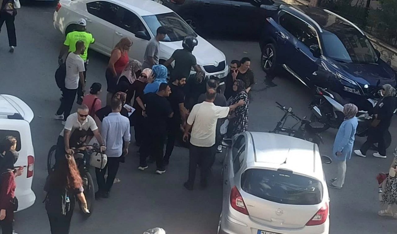 Otomobille çarpışan elektrikli bisiklet sürücüsü çocuk yaralandı