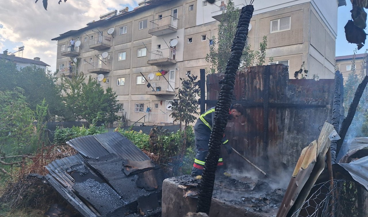 Tandırda unutulan köz yangına neden oldu