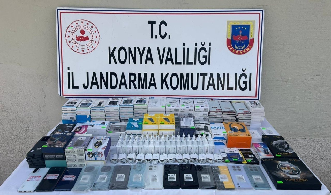 Konya’da kaçak elektronik operasyonu: 500 bin TL’lik ürün ele geçirildi