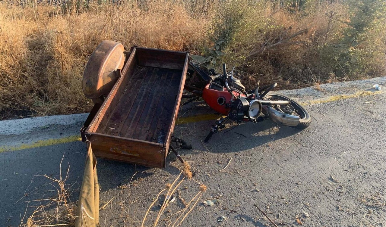 Kamyonetle çarpışan sepetli motosikletin sürücüsü öldü