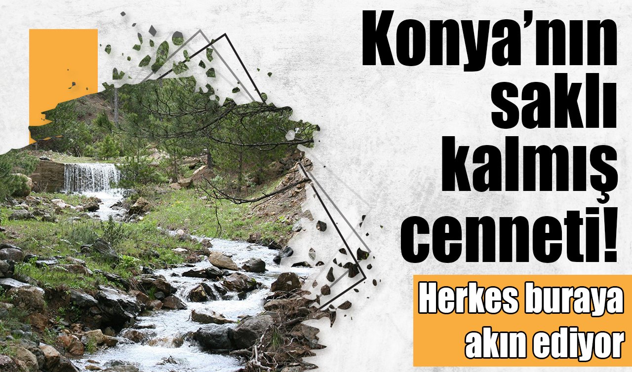 Konya’nın saklı kalmış cenneti! Herkes buraya akın ediyor