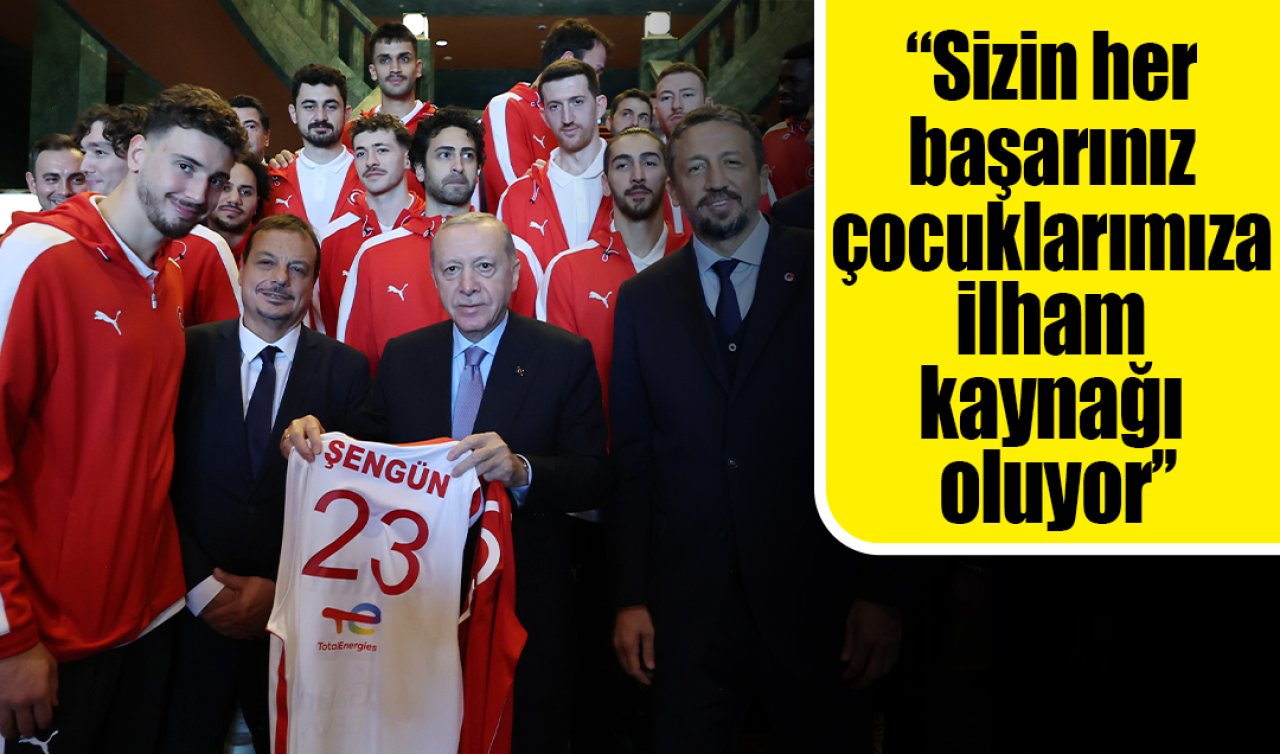 Cumhurbaşkanı Erdoğan: Sizin her başarınız çocuklarımıza ilham kaynağı oluyor