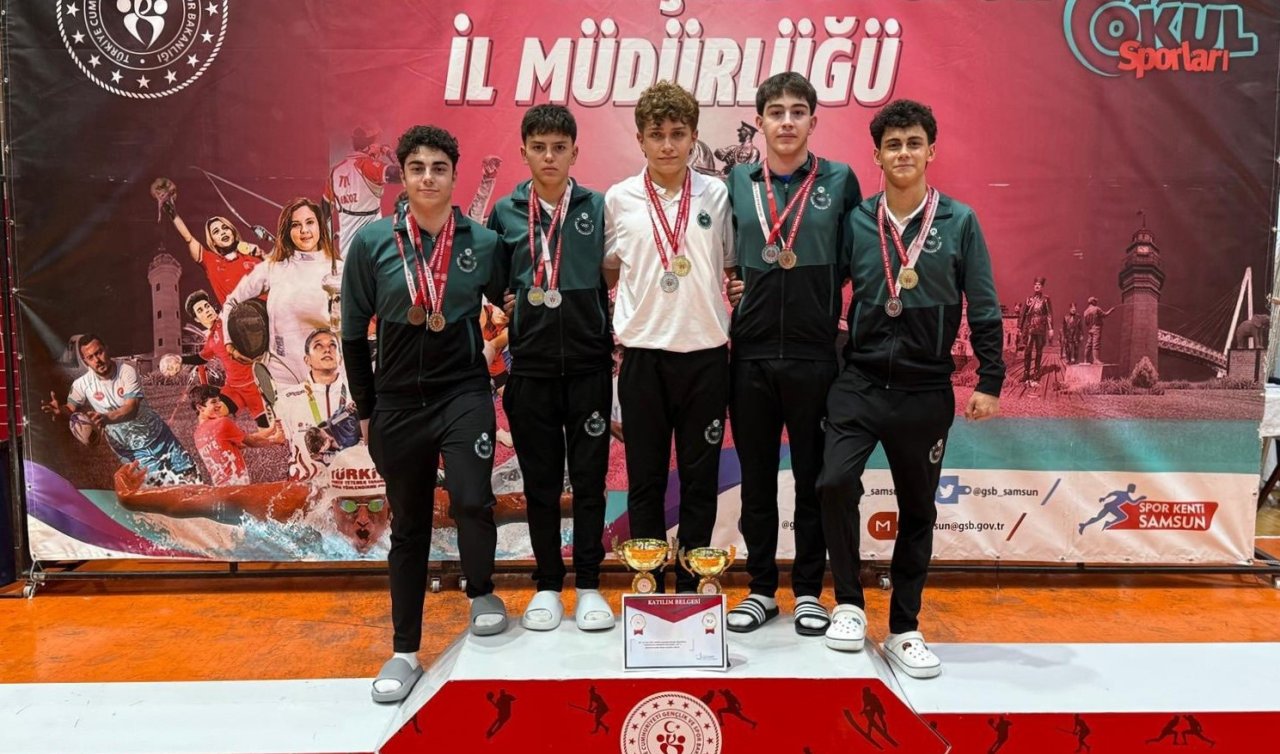 Sporun yıldızı Karatay! Takım Samsun’dan Türkiye dereceleriyle döndü