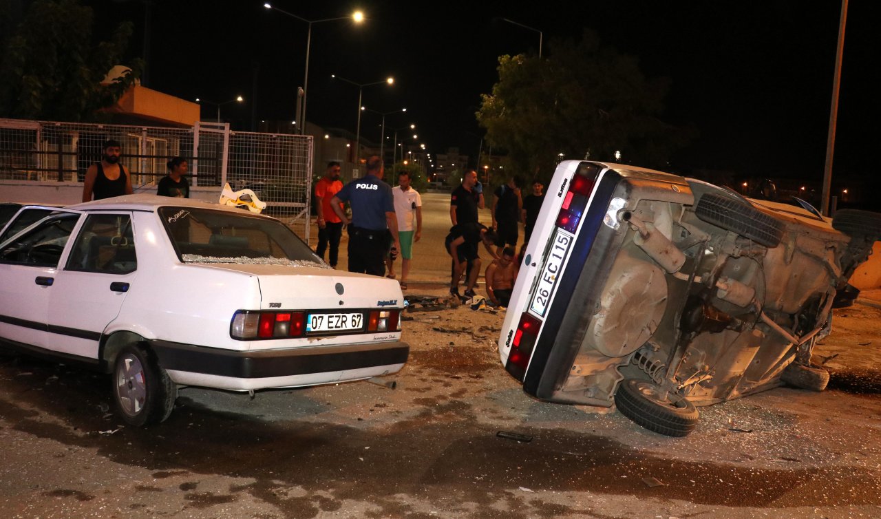 Antalya’da şerit ihlali faciası: 3’ü ağır 4 yaralı