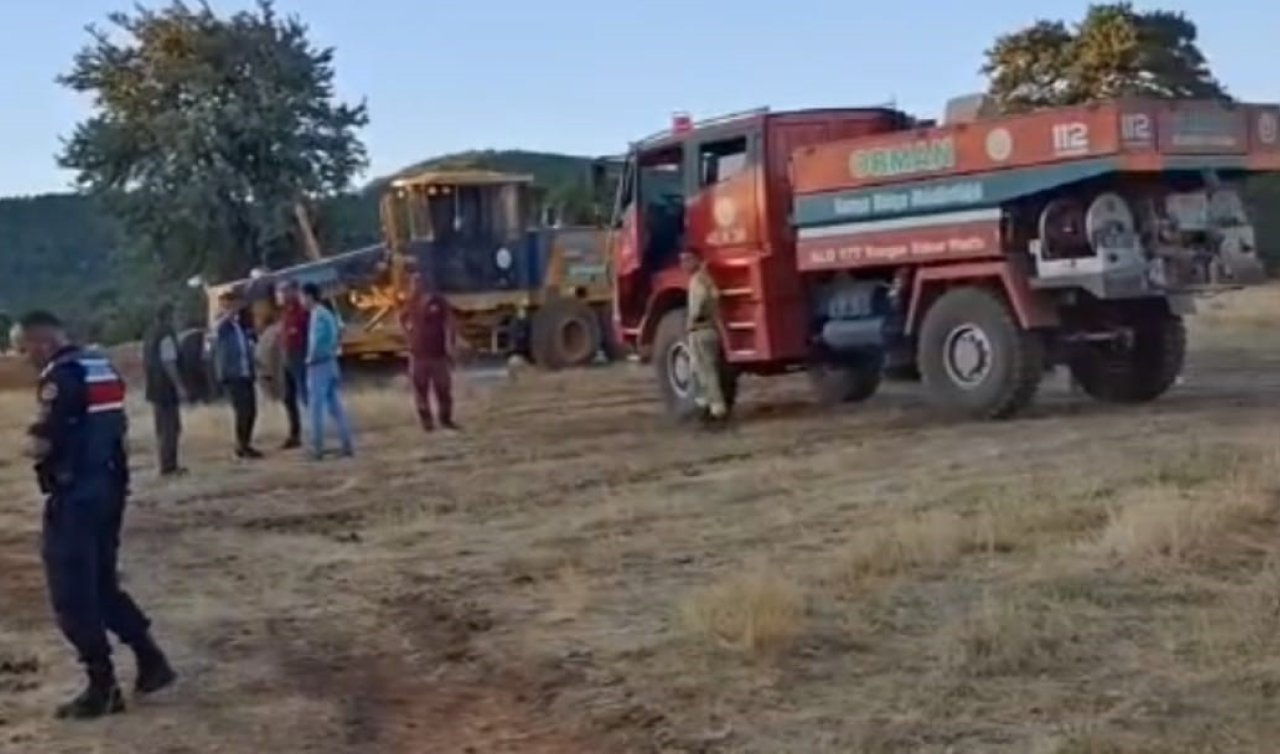 Konya’da yaylada çıkan yangın ormana sıçramadan söndürüldü