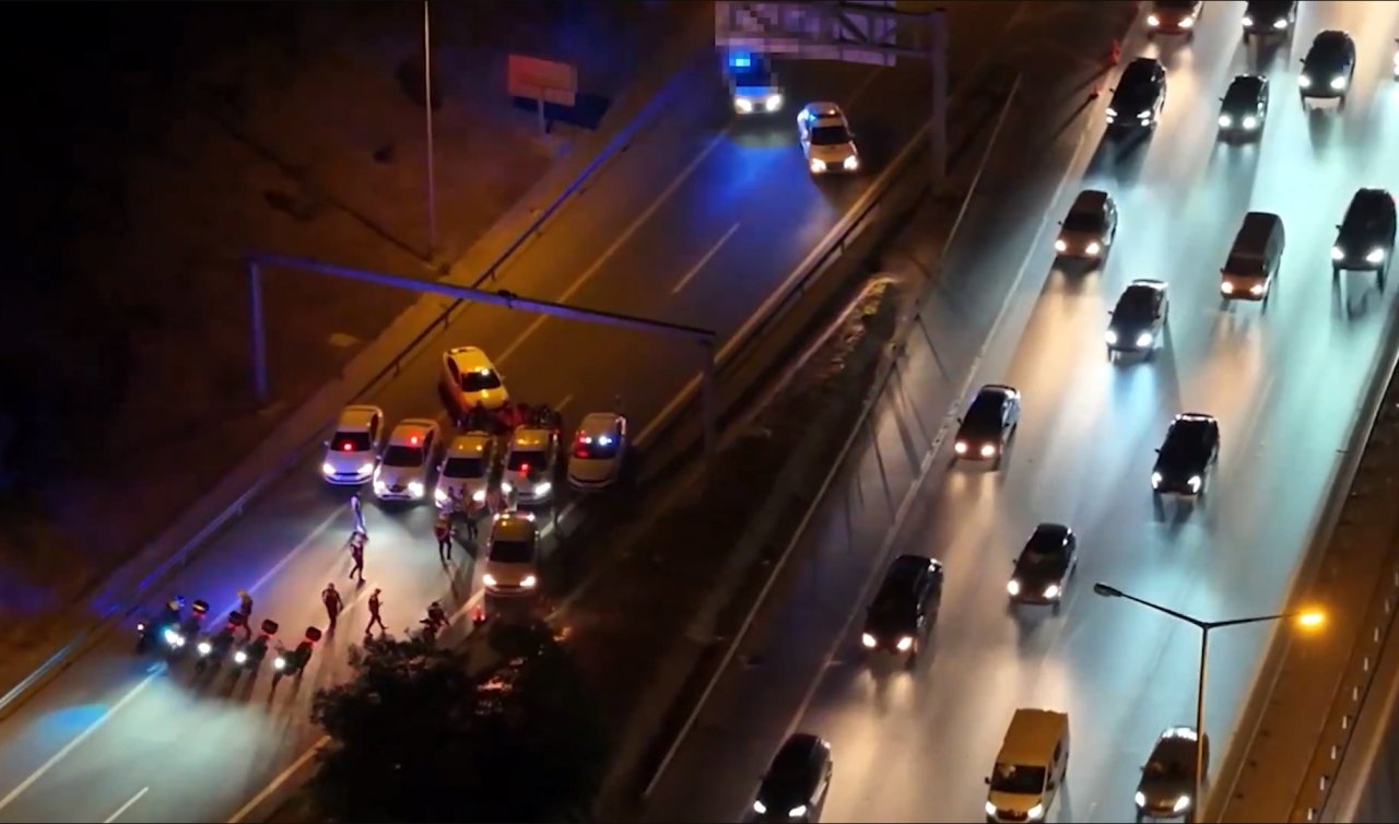 Cebeci Tüneli’nde tehlikeli motosiklet sürüşüne operasyon