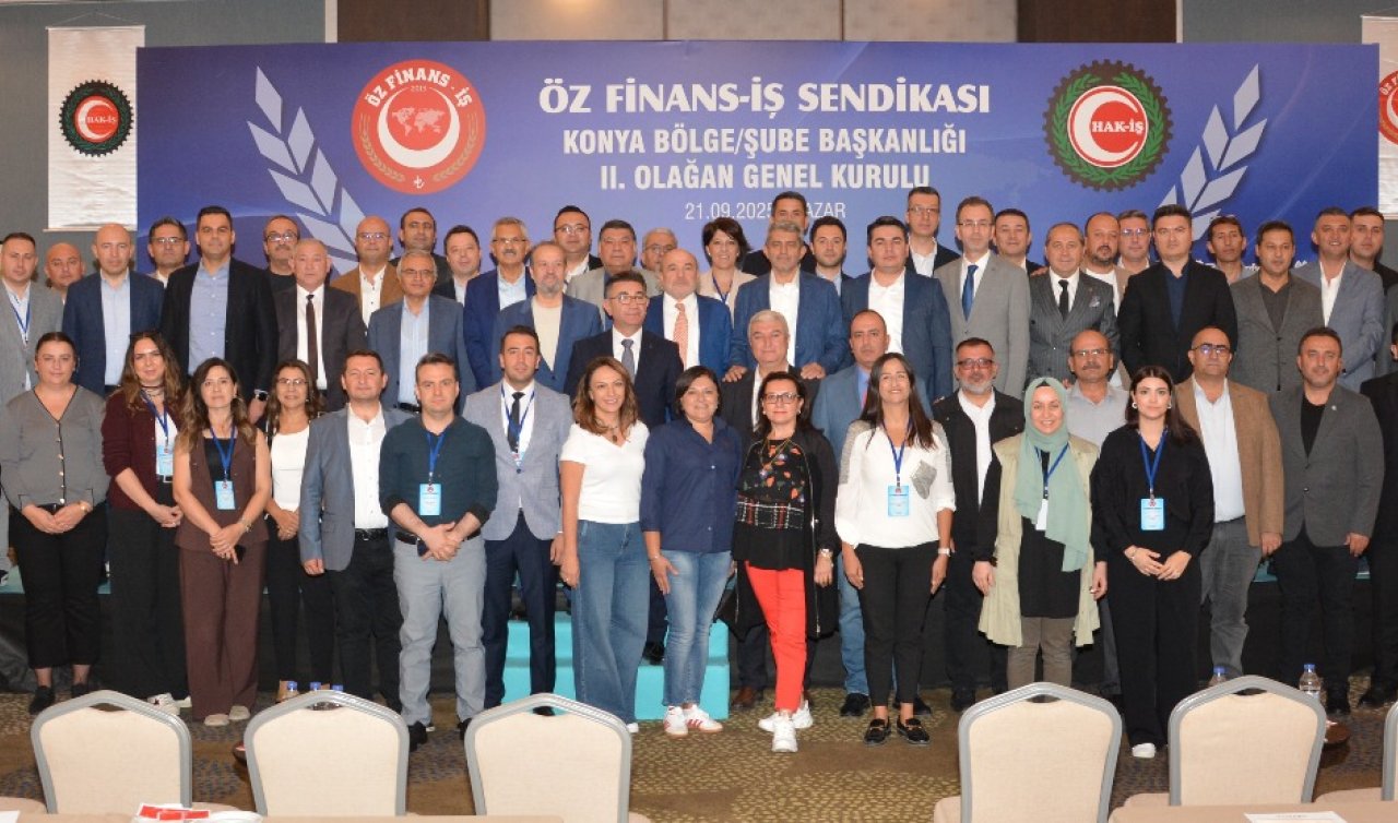 Konya’da Öz Finans İş Sendikası Genel Kurulu yapıldı
